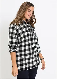 Flanell-Longbluse, bonprix