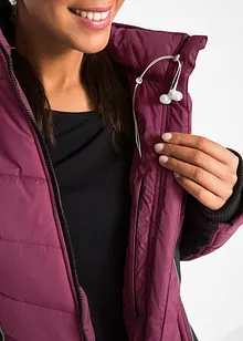 Manteau de ski matelassé fonctionnel, imperméable, bonprix