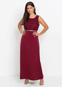 Abend-Maxikleid mit Gürtel (2-tlg.Set), bonprix