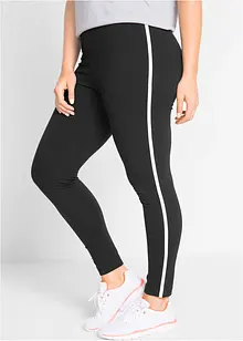 Sport-Leggings mit seitlichem Kontraststreifen, knöchelfrei, bonprix