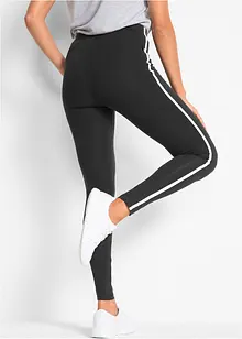 Sport-Leggings mit seitlichem Kontraststreifen, knöchelfrei, bonprix