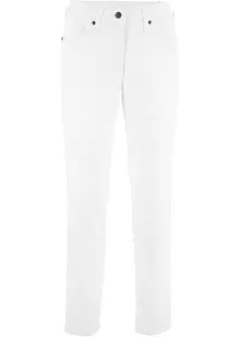 High-Waist-Twillhose mit Bequembund, Straight, bonprix