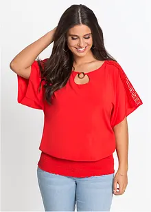 Bluse mit Spitze, bonprix