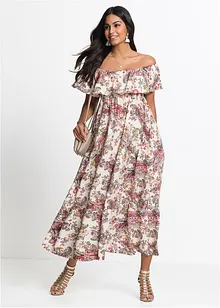 Robe à col Carmen, bonprix