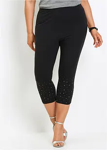 Capri-Leggings mit Glitzersteinen, bonprix