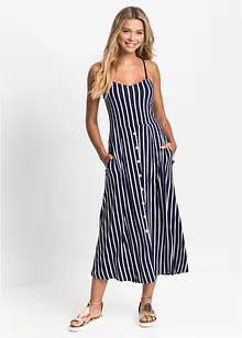 Robe estivale en jersey à boutons, bonprix