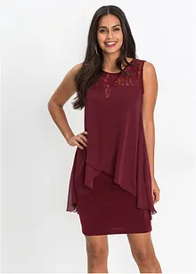 Jerseykleid mit Chiffon, bonprix