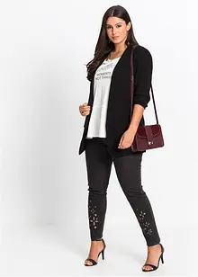 Blazer long avec manches drapées, bonprix