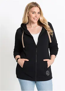 Long-Sweatjacke, bonprix