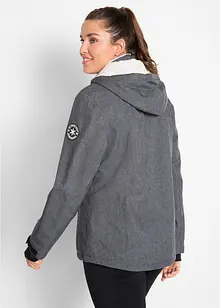 Outdoor-Funktions-Jacke mit Teddyfleece, wasserdicht, bonprix