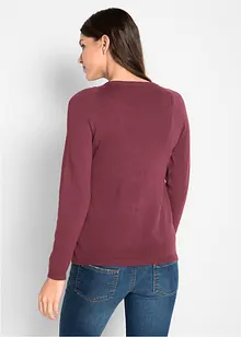 Pull 2en1 de grossesse et d'allaitement en maille fine, bonprix