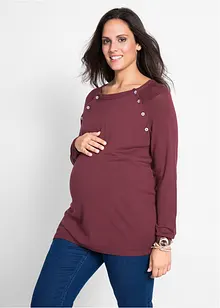 Pull 2en1 de grossesse et d'allaitement en maille fine, bonprix