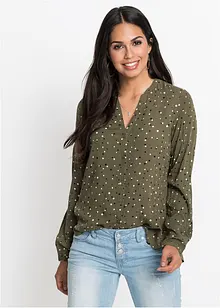 Bluse mit Pünktchen, bonprix