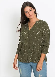 Bluse mit Pünktchen, bonprix