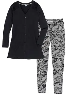 Pyjama mit Leggings, bonprix