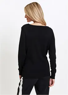 Pull long à strass, bonprix