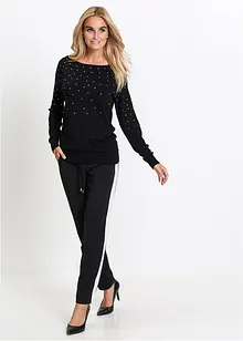 Long-Pullover mit Glitzersteinen, bpc selection