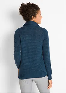 Pull à col roulé avec cordons, bonprix