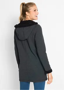 Veste sweat avec polaire peluche, bonprix