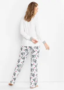 Pyjama mit Flanellapplikation, bpc bonprix collection