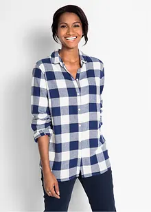 Flanell-Bluse, langarm, bonprix