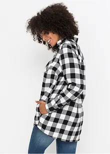 Flanell-Longbluse, bonprix