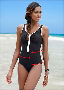 Light Shape Badeanzug mit Reißverschluss, bonprix