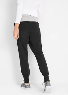 Joggpants mit Kontrastbündchen und Baumwolle, bonprix