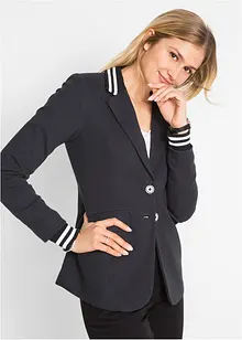 Baumwoll-Blazer mit gestreiften Details, bonprix