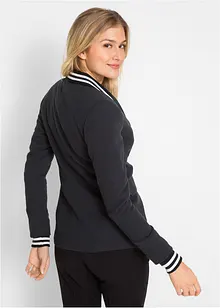 Baumwoll-Blazer mit gestreiften Details, bonprix