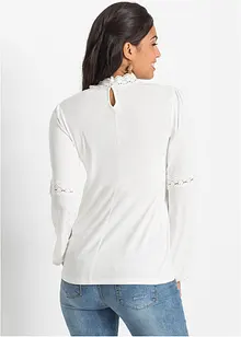 Langarmshirt mit Spitze, bonprix