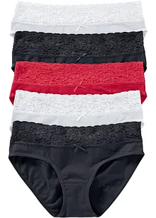 Lot de 5 slips à dentelle, bonprix
