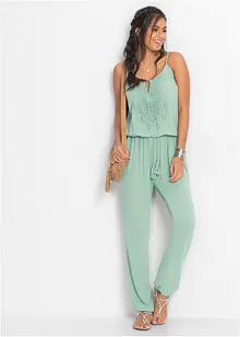 Jumpsuit mit Spitze, bonprix