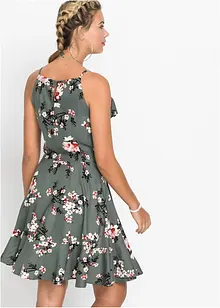 Trägerkleid mit Volants, bonprix