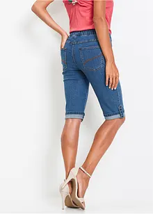 Bermuda en jean avec taille entièrement élastiquée, bonprix