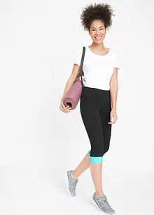 Capri-Leggings mit Kontrastbündchen, bonprix