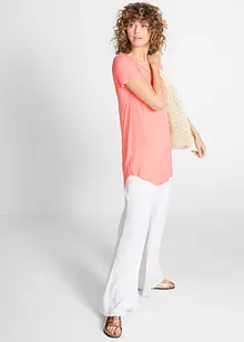 T-shirt long en viscose douce, bonprix