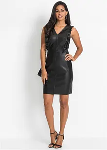 Lederimitat-Kleid, bonprix