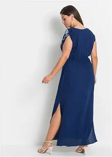 Robe longue à broderie, bonprix