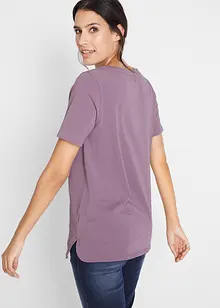 T-shirt avec encolure V profonde, bonprix