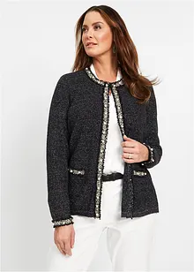 Strickjacke mit Perlen, bonprix