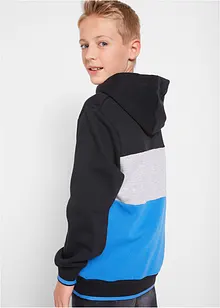 Jungen Kapuzensweatshirt im Colourblock aus Bio-Baumwolle, bonprix