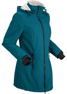 Funktions-Outdoor-Longjacke mit Teddyfleece, wasserdicht, bonprix