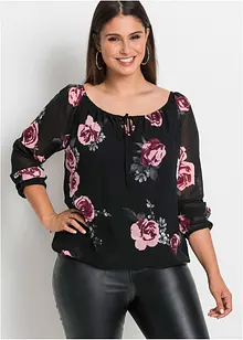 Bluse mit Tunnelzug, bonprix