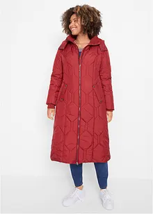 Manteau long matelassé avec surpiqûres diamant, bonprix