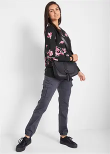 Sweatshirt aus reiner Baumwolle, locker geschnitten, bonprix