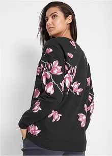 Sweatshirt aus reiner Baumwolle, locker geschnitten, bonprix