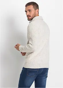Grobstrick-Pullover mit Schalkragen, bonprix