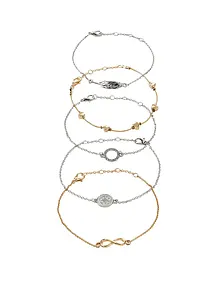 Set de bracelets (ens. 5 pces), bonprix