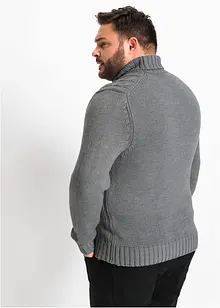 Rollkragenpullover mit Zopfmuster, bonprix